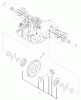 Toro 74570 (170-DH) - 170-DH Lawn Tractor, 2003 (230000001-230999999) Listas de piezas de repuesto y dibujos DIFFERENTIAL GEAR ASSEMBLY TRANSMISSION ASSEMBLY NO. 104-2889