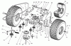 Toro 74570 (170-DH) - 170-DH Lawn Tractor, 2003 (230000001-230999999) Pièces détachées TRANSMISSION DRIVE ASSEMBLY