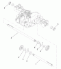 Toro 74582 (DH 210) - DH 210 Lawn Tractor, 2007 (270000001-270999999) Listas de piezas de repuesto y dibujos AXLE SHAFT ASSEMBLY TRANSMISSION ASSEMBLY NO. 104-2889