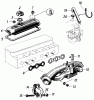 Toro 91-20RG01 (D-250) - D-250 10-Speed Tractor, 1980 Listas de piezas de repuesto y dibujos VALVE COVER AND INTAKE/EXHAUST MANIFOLD