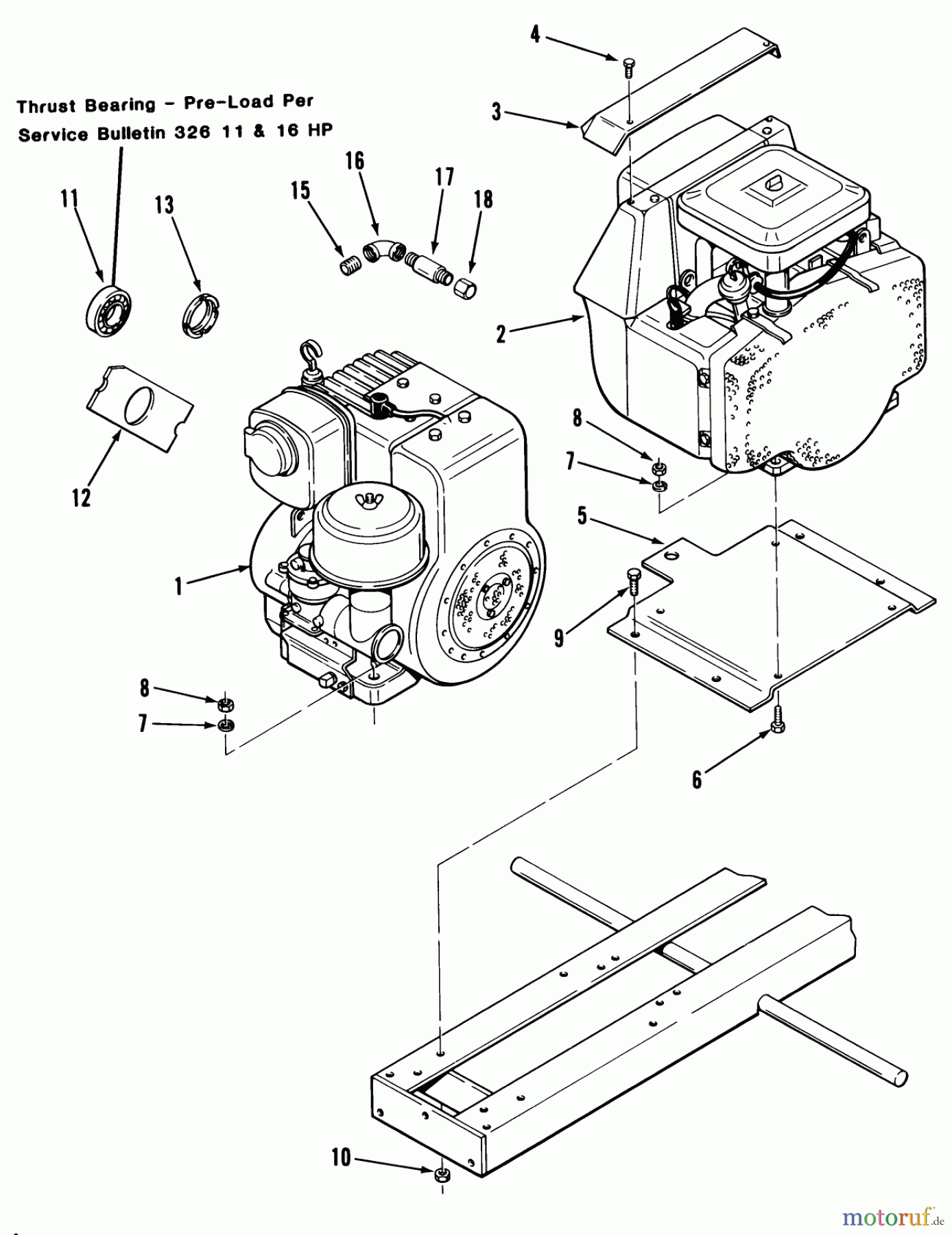  Toro Neu Mowers, Lawn & Garden Tractor Seite 2 D1-184801 (GT-1848) - Toro GT-1848 Twin Automatic Tractor, 1983 ENGINES