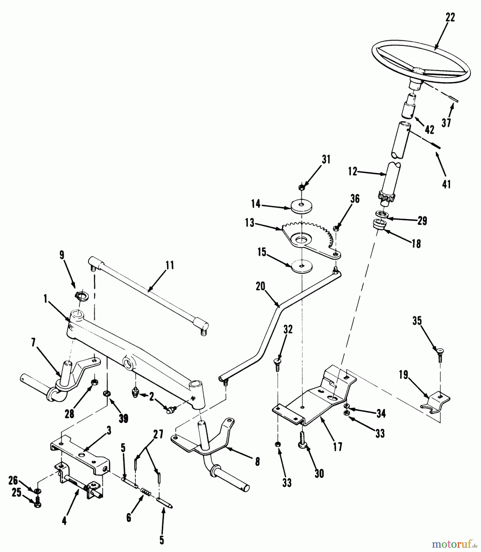  Toro Neu Mowers, Lawn & Garden Tractor Seite 2 A2-12K501 (212-5) - Toro 212-5 Tractor, 1991 (1000001-1999999) FRONT AXLE & STEERING ASSEMBLY