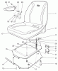 Toro A2-12K501 (212-5) - 212-5 Tractor, 1991 (1000001-1999999) Listas de piezas de repuesto y dibujos SEAT ASSEMBLY