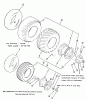Toro B1-16O801 (316-8) - 316-8 Garden Tractor, 1988 Ersatzteile WHEELS AND TIRES
