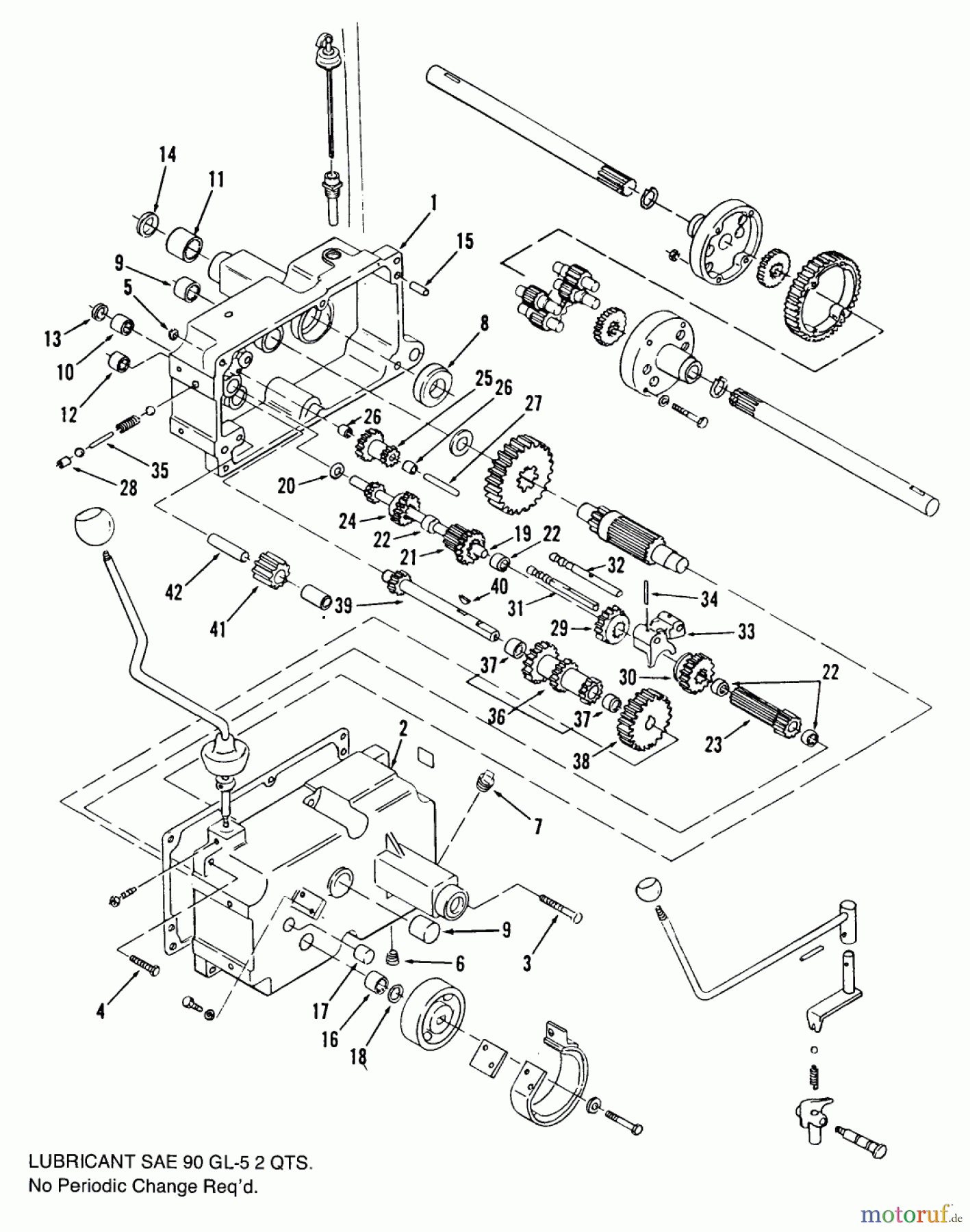 Toro Neu Mowers, Lawn & Garden Tractor Seite 2 B1-16O802 (316-8) - Toro 316-8 Garden Tractor, 1989 MECHANICAL TRANSMISSION-8-SPEED #1