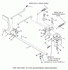 Toro F2-12K501 (212-5SB) - 212-5SB Tractor, 1988 Listas de piezas de repuesto y dibujos BRAKE AND CLUTCH LINKAGE-MECHANICAL TRANSMISSION