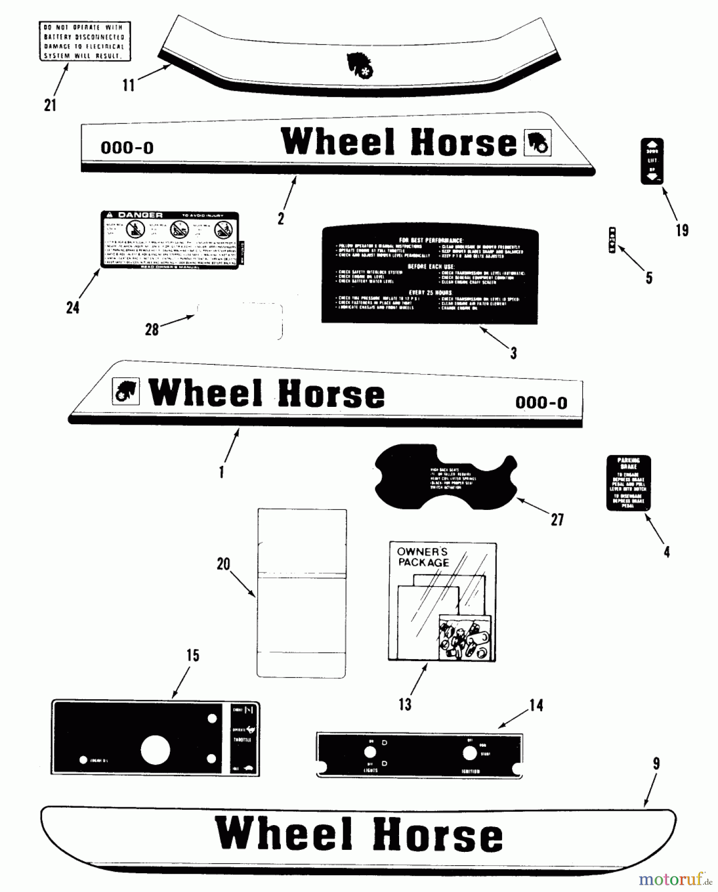  Toro Neu Mowers, Lawn & Garden Tractor Seite 2 F2-09K401 (220-4) - Toro 220-4 Tractor, 1988 DECALS, MISCELLANEOUS