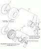 Toro R1-12K802 (312-8) - 312-8 Garden Tractor, 1990 Listas de piezas de repuesto y dibujos WHEELS AND TIRES
