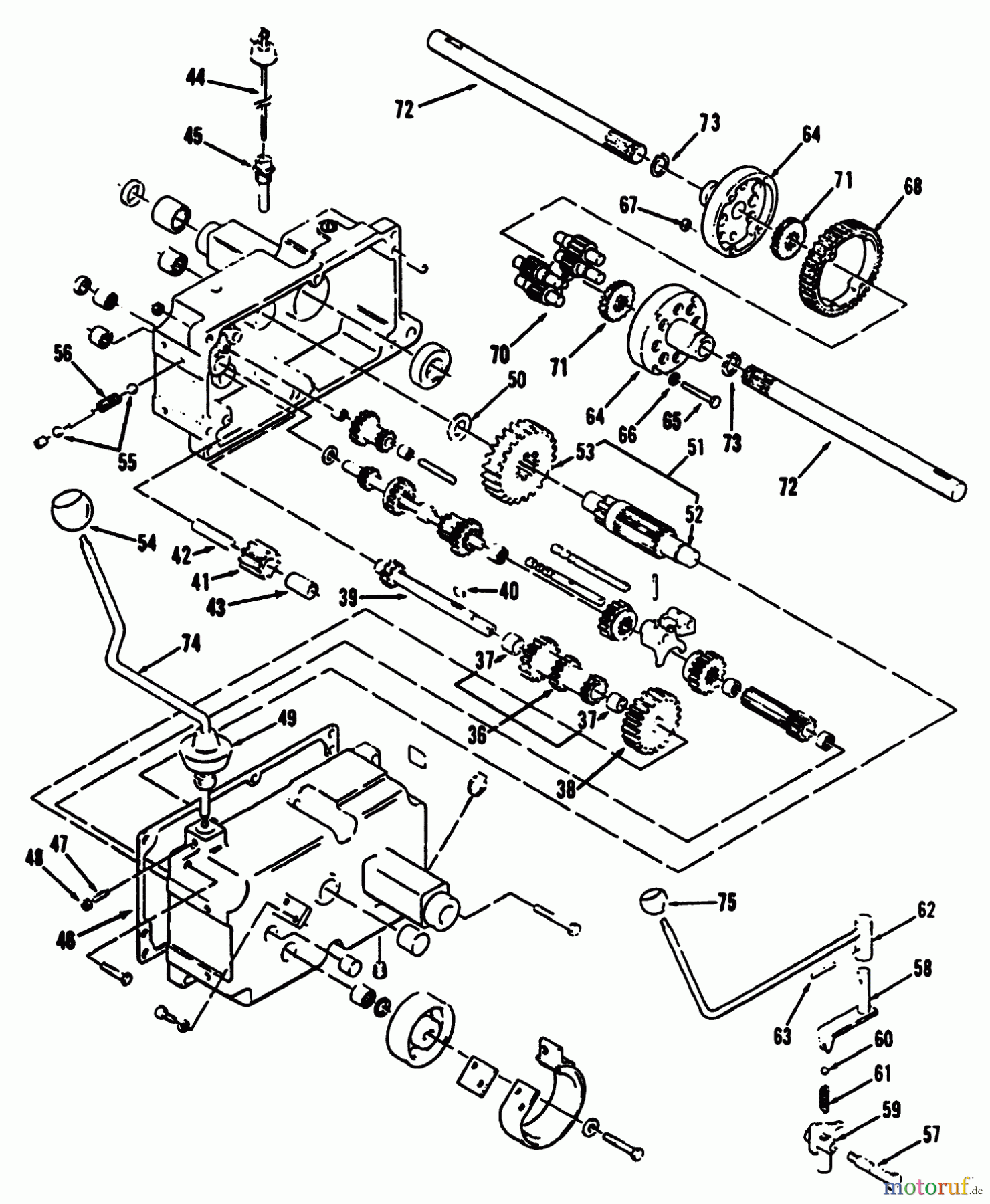  Toro Neu Mowers, Lawn & Garden Tractor Seite 2 R1-12K804 (312-8) - Toro 312-8 Garden Tractor, 1992 (2000001-2999999) MECHANICAL TRANSMISSION 8-SPEED #2