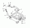 Toro R1-16O804 (316-8) - 316-8 Garden Tractor, 1992 (2000001-2999999) Listas de piezas de repuesto y dibujos OIL BASE FILL TUBE AND BRACKET POWER PLUS