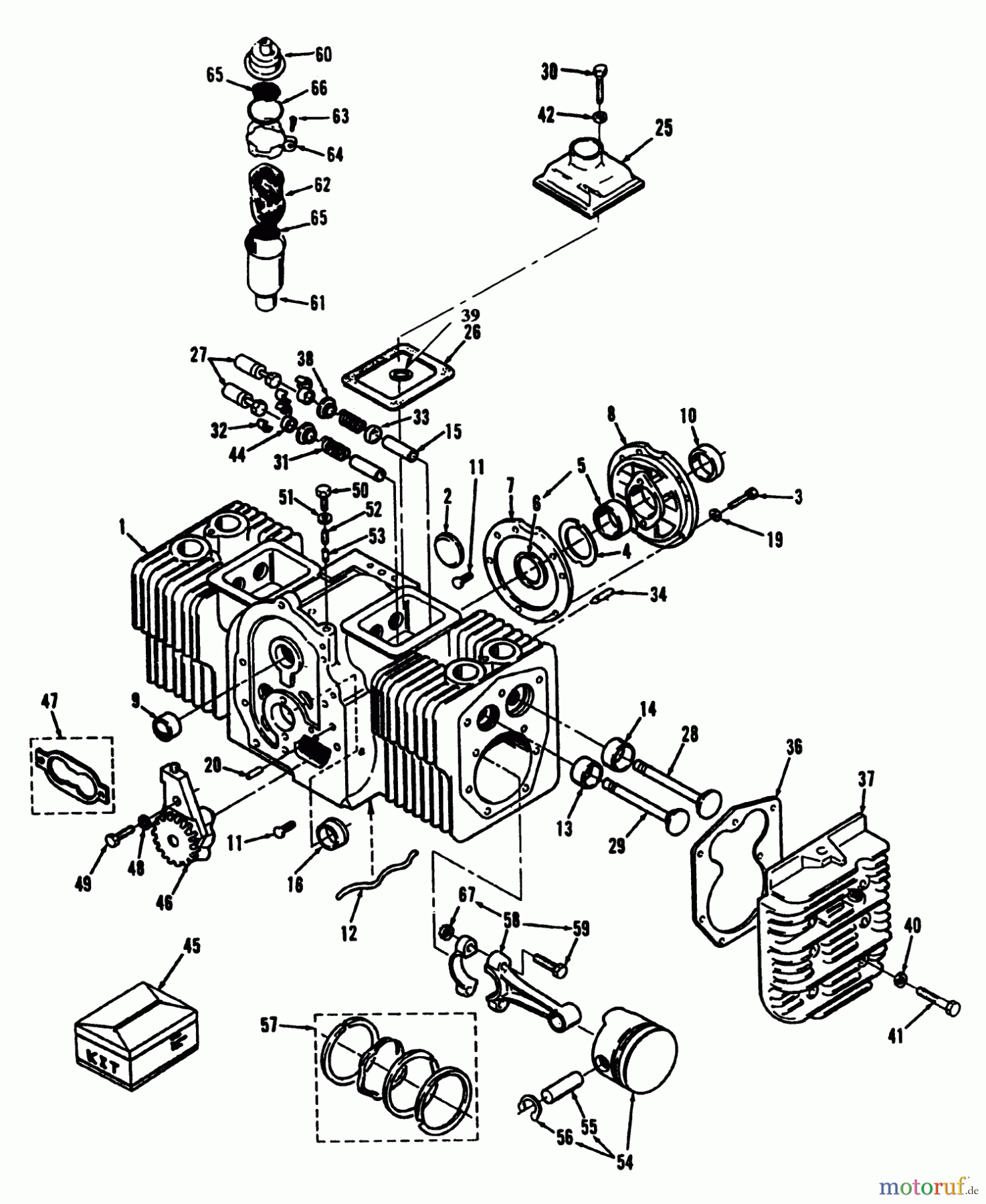  Toro Neu Mowers, Lawn & Garden Tractor Seite 2 R1-20OE02 (520-H) - Toro 520-H Garden Tractor, 1992 (2000001-2999999) ENGINE CYLINDER BLOCK