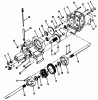 Toro R1-20OE02 (520-H) - 520-H Garden Tractor, 1992 (2000001-2999999) Listas de piezas de repuesto y dibujos TRANSAXLE