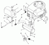 Toro R2-12OE01 (212-H) - 212-H Tractor, 1991 (1000001-1999999) Listas de piezas de repuesto y dibujos ENGINE FUEL & EXHAUST ASSEMBLY