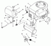 Toro R2-12O502 (212-5) - 212-5 Tractor, 1992 (2000001-2999999) Listas de piezas de repuesto y dibujos ENGINE FUEL & EXHAUST ASSEMBLY
