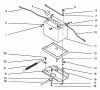 Toro R2-16BE01 (246-H) - 246-H Yard Tractor, 1992 (2000001-2999999) Listas de piezas de repuesto y dibujos BATTERY MOUNT ASSEMBLY