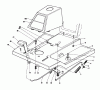 Toro 56123 (8-25) - 8-25 Rear Engine Rider, 1990 (0000001-0999999) Ersatzteile FRONT BODY ASSEMBEY