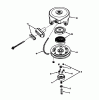 Toro 56123 (8-25) - 8-25 Rear Engine Rider, 1990 (0000001-0999999) Ersatzteile REWIND STARTER 590633 (MODEL 56123)