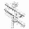 Toro 56123 (8-25) - 8-25 Rear Engine Rider, 1990 (0000001-0999999) Ersatzteile TRANSMISSION MODEL 700-025