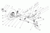 Toro 56125 (7-25) - 7-25 Rear Engine Rider, 1985 (5000001-5999999) Ersatzteile FRONT AXLE ASSEMBLY