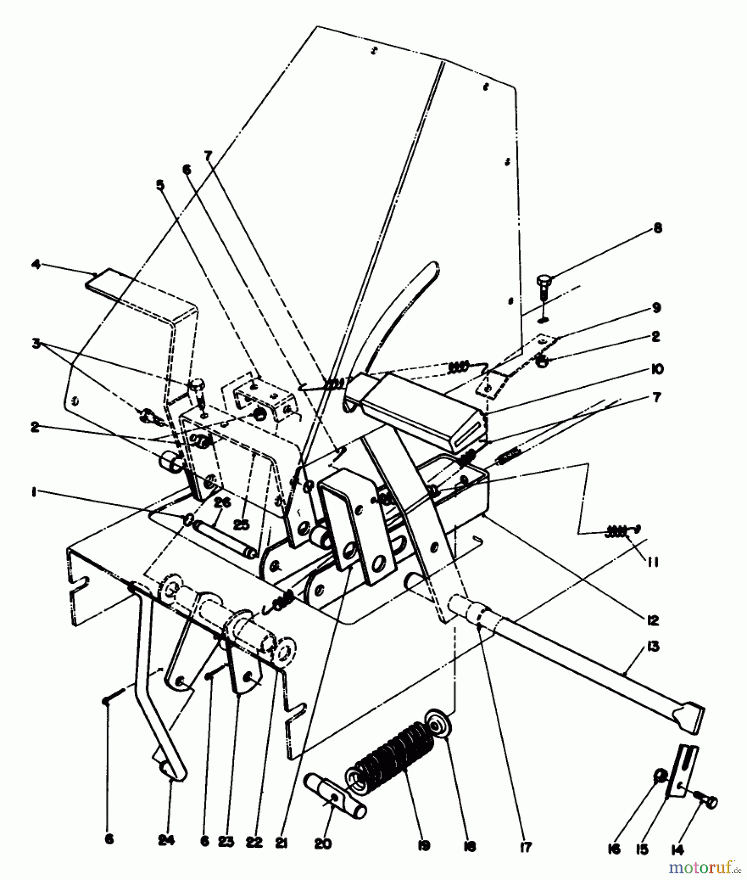  Toro Neu Mowers, Rear-Engine Rider 56138 (8-32) - Toro 8-32 Rear Engine Rider, 1984 (4000001-4999999) BRAKE & CLUTCH ASSEMBLY