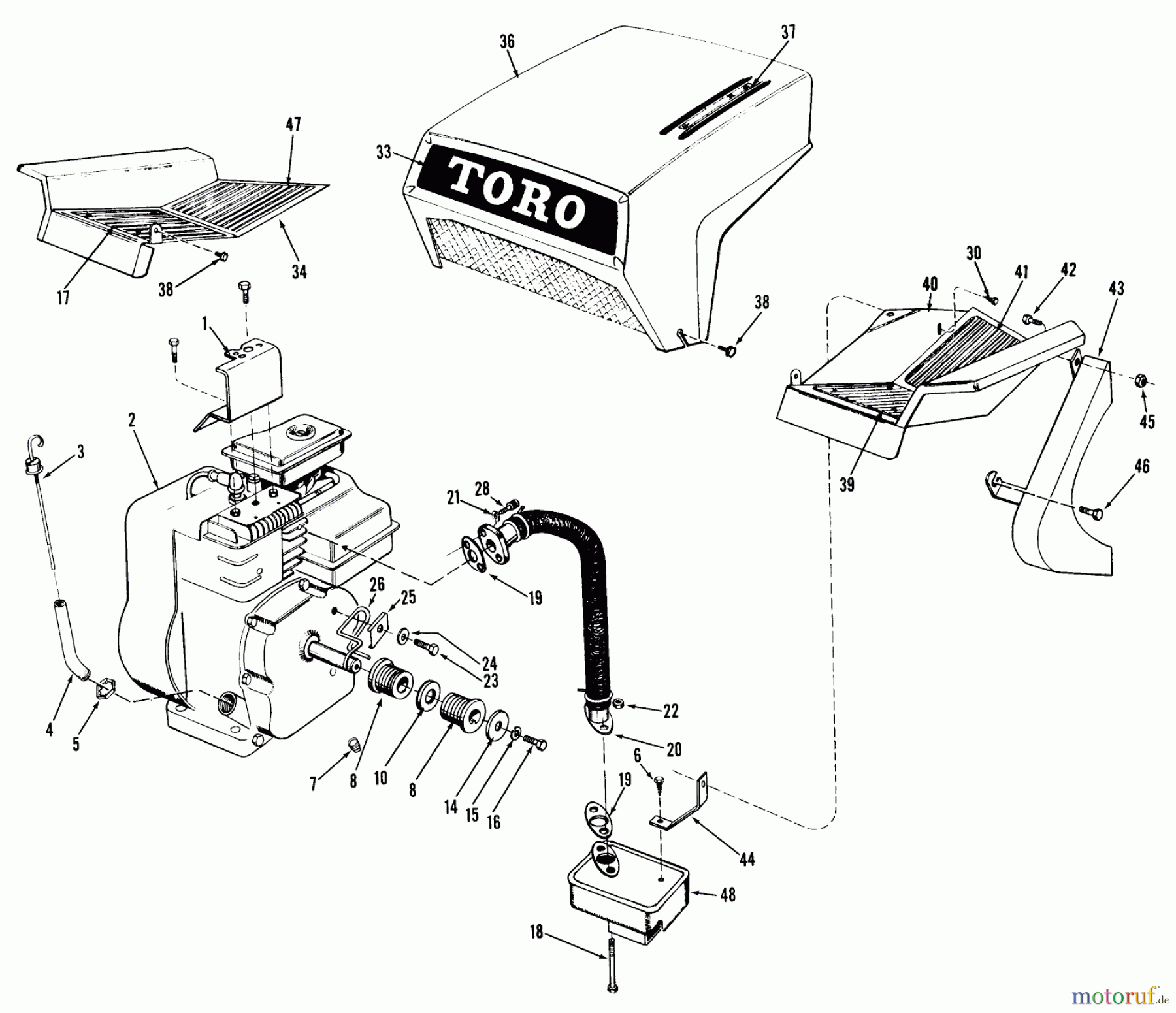  Toro Neu Mowers, Riding 03102 - Toro 58