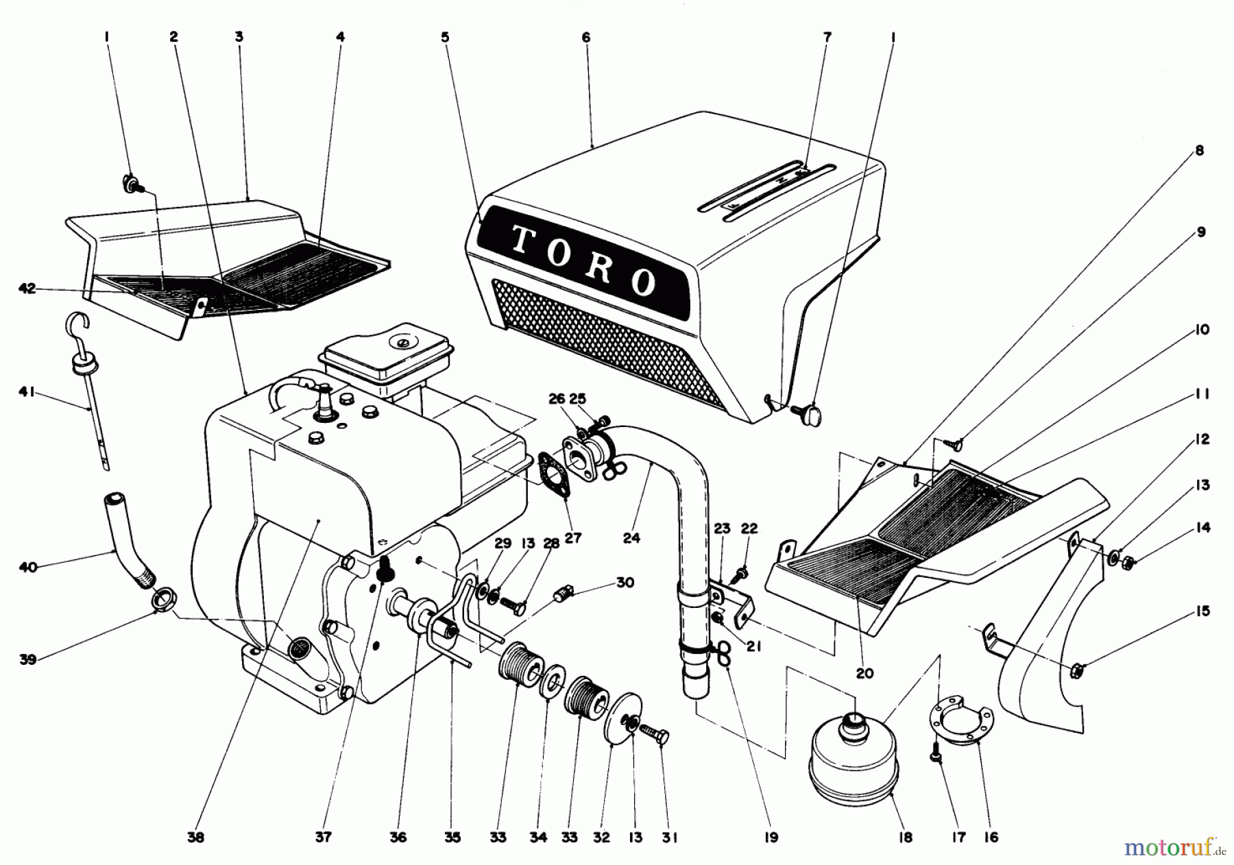 Toro Neu Mowers, Riding 03108 - Toro 58