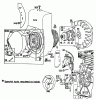 Toro 03108 - 58" Professional, 1981 (1000001-1999999) Ersatzteile ENGINE BRIGGS & STRATTON MODEL NO. 130232 TYPE NO. 0497-01 #1