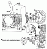 Toro 03108 - 58" Professional, 1981 (1000001-1999999) Spareparts ENGINE BRIGGS & STRATTON MODEL NO. 130232 TYPE NO. 0497-01 #1