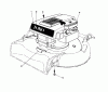 Toro 16287 - Whirlwind II Lawnmower, 1977 (7000001-7999999) Ersatzteile ENGINE ASSEMBLY MODEL 16067 & 16155