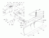 Toro 79252 - 48" Snow Blade, 260 Series Lawn and Garden Tractors, 1998 (8900001-8999999) Listas de piezas de repuesto y dibujos SNOW BLADE AND FRONT MOUNTING HITCH