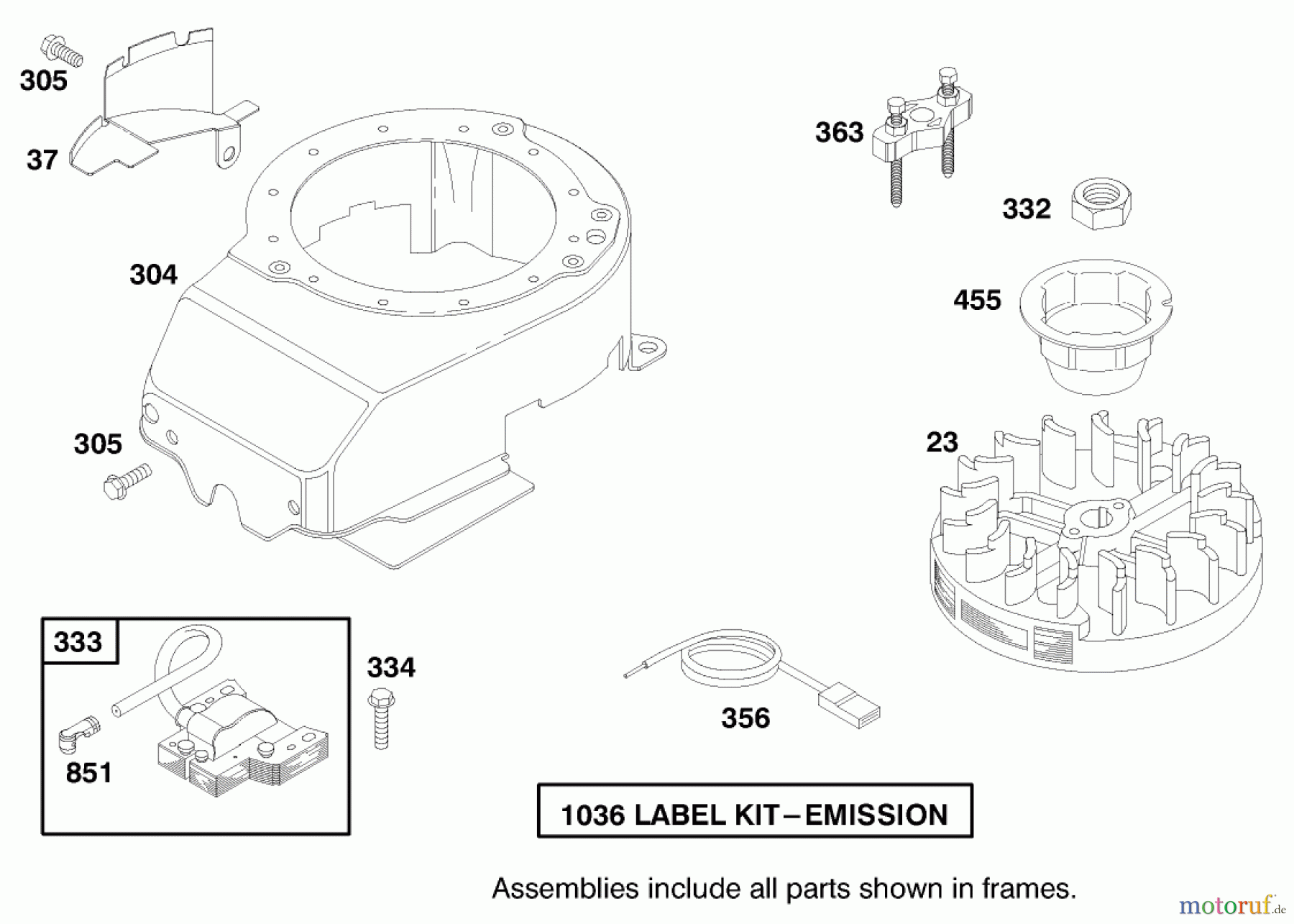  Toro Neu Mowers, Walk-Behind Seite 1 16401 (SD-21S) - Toro Side Discharge Mower, SD-21S, 1998 (890000001-899999999) ENGINE BRIGGS & STRATTON MODEL 127702-1745-E1 (SERIAL NO. 8901374 & UP) #6
