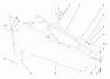 Toro 79355 - 48" Snow/Dozer Blade, 5xi Garden Tractor, 2000 (200000001-200999999) Pièces détachées FRAME ASSEMBLY