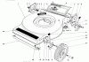 Toro 16880 - Lawnmower, 1981 (1000001-1999999) Ersatzteile MOWER HOUSING (MODEL NO. 16880)