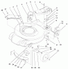 Toro 20060 - Recycler Mower, 1999 (9900001-9999999) Ersatzteile HOUSING, HANDLE BRACKETS & WHEEL ASSEMBLY