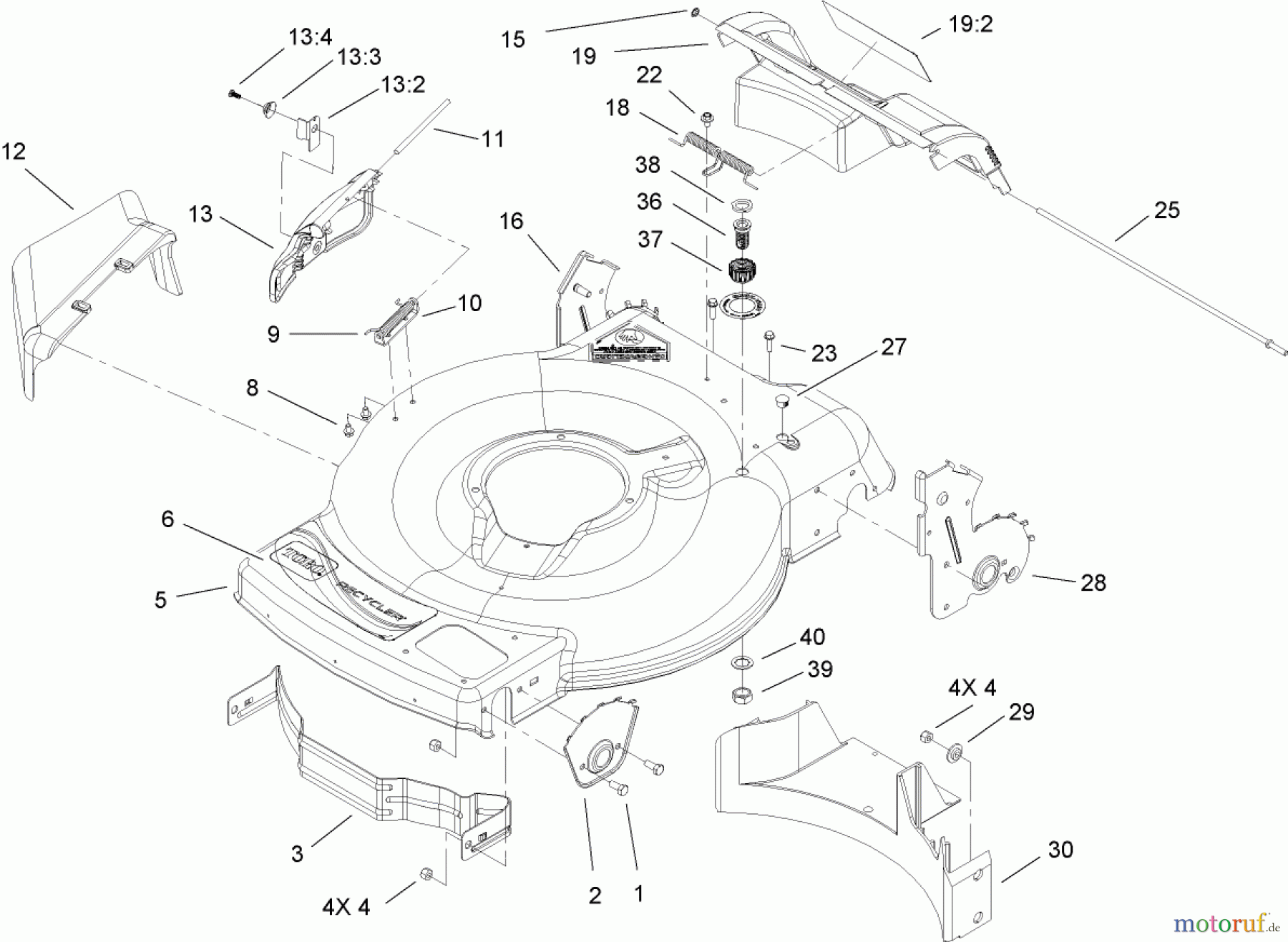  Toro Neu Mowers, Walk-Behind Seite 1 20074 - Toro 22