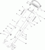 Toro 20112 - 22" Recycler Lawn Mower, 2009 (290000001-290999999) Ersatzteile HANDLE ASSEMBLY
