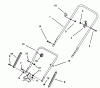 Toro 20435WF - 21" Recycler II Super Pro, 1993 (39000001-39999999) Ersatzteile HANDLE ASSEMBLY