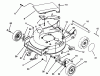 Toro 20435WF - 21" Recycler II Super Pro, 1993 (39000001-39999999) Ersatzteile HOUSING ASSEMBLY