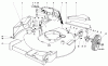 Toro 20696 - Lawnmower, 1976 (6000001-7999999) Ersatzteile HOUSING ASSEMBLY (MODEL 20506 & 20696)