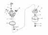 Toro 20644 - Lawnmower, 1977 (7000001-7999999) Ersatzteile CARBURETOR NO. 631831 (MODELS 20517, 20644 AND 20657)