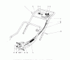 Toro 20644 - Lawnmower, 1977 (7000001-7999999) Ersatzteile HANDLE ASSEMBLY (MODEL NO. 20517)