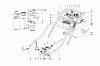 Toro 20644 - Lawnmower, 1977 (7000001-7999999) Ersatzteile HANDLE ASSEMBLY (MODEL NO. 20644 AND 20657)
