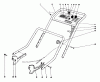 Toro 20550 - Lawnmower, 1975 (5000001-5999999) Ersatzteile HANDLE ASSEMBLY
