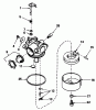 Toro 20586 - Lawnmower, 1985 (5000001-5999999) Ersatzteile CARBURETOR NO. 632098