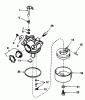 Toro 20588 - Lawnmower, 1985 (5000001-5999999) Ersatzteile CARBURETOR NO. 632098
