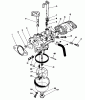 Toro 20622 - Lawnmower, 1987 (7000001-7999999) Ersatzteile CARBURETOR ASSEMBLY (MODEL NO. VMF5)