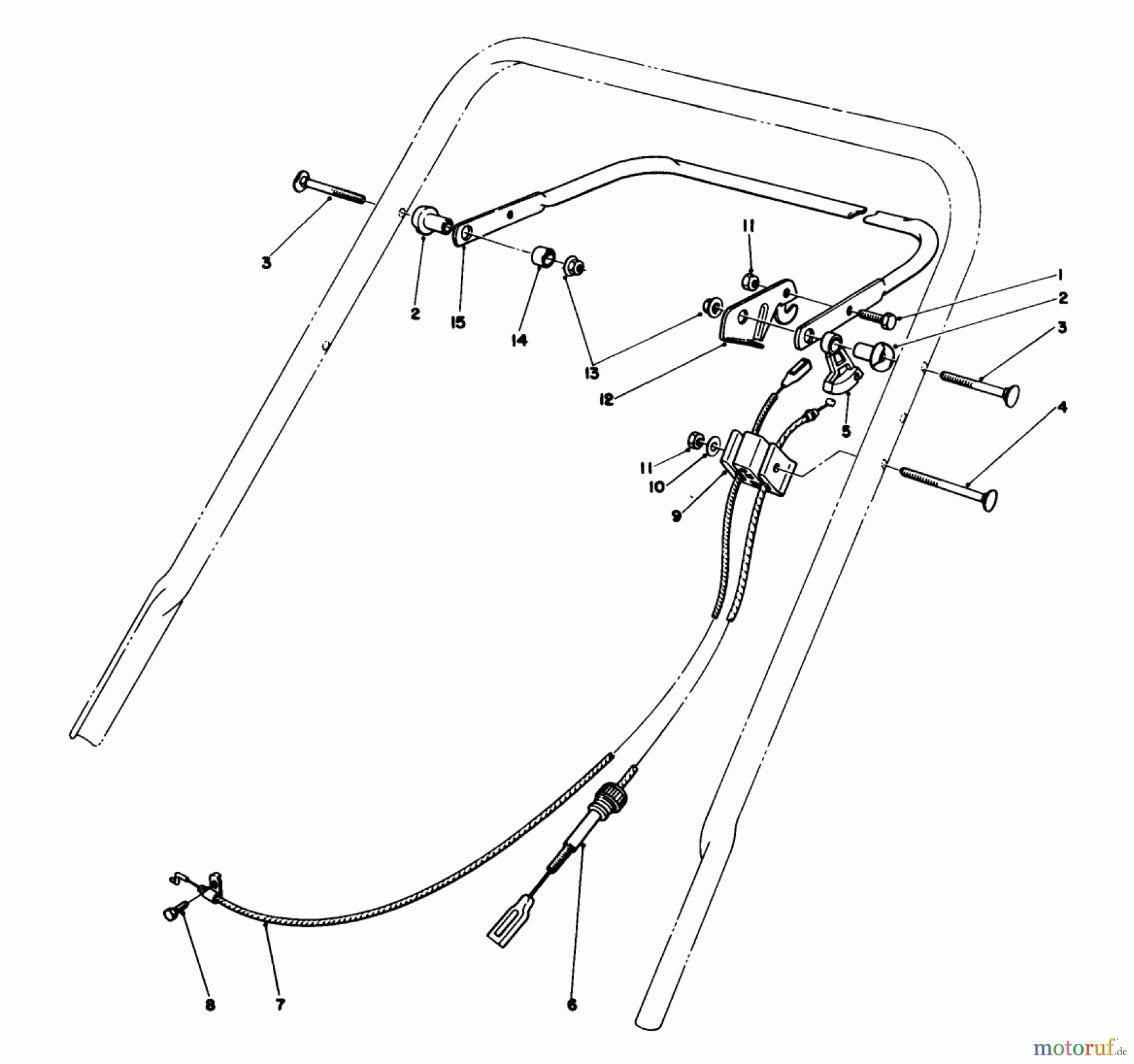  Toro Neu Mowers, Walk-Behind Seite 1 20692C - Toro Lawnmower, 1989 (9000001-9999999) TRACTION CONTROL ASSEMBLY