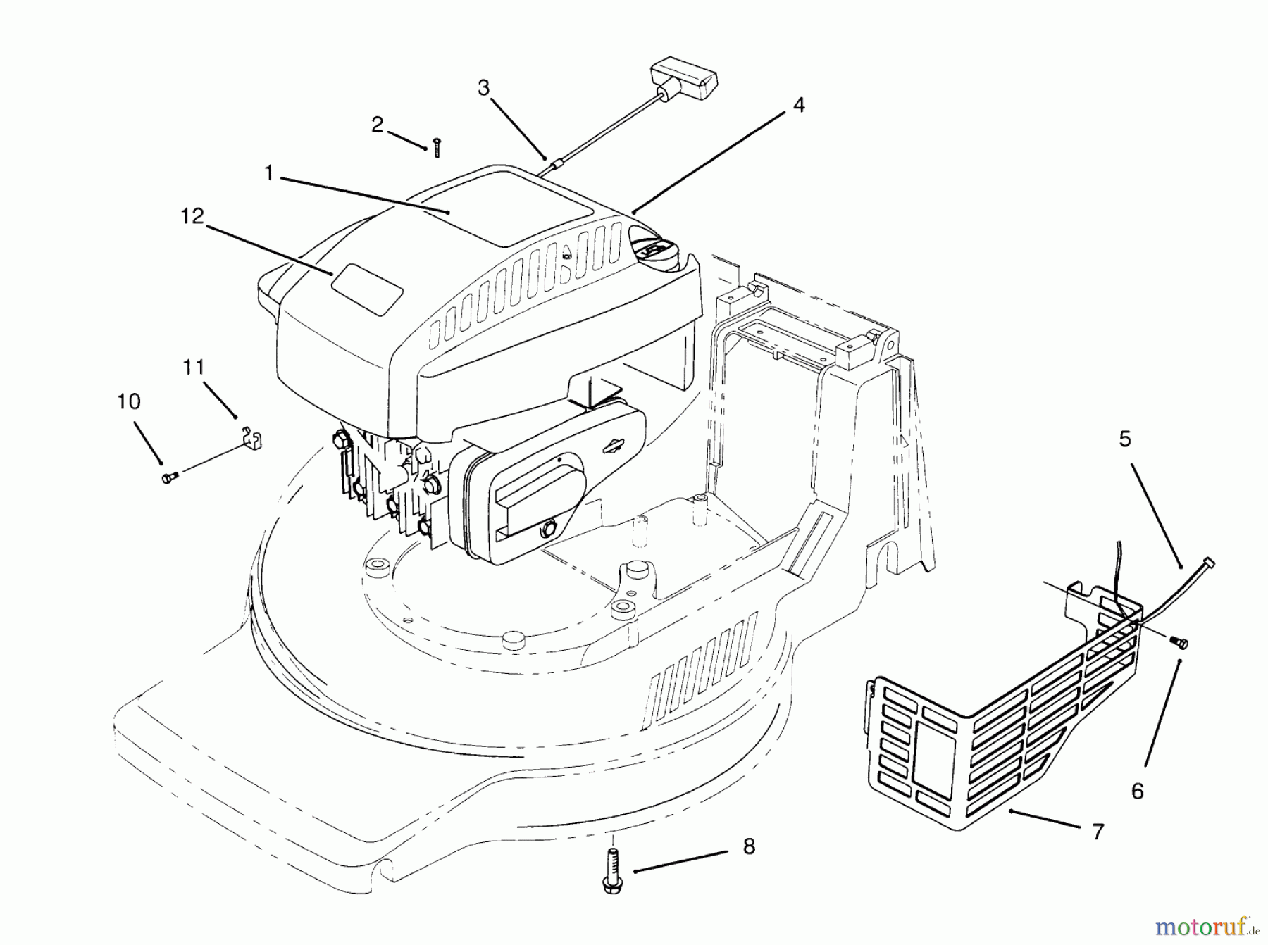  Toro Neu Mowers, Walk-Behind Seite 2 21010BC - Toro Lawnmower, 1995 (5900001-5999999) ENGINE ASSEMBLY