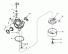 Toro 21738 - Whirlwind Lawnmower, 1981 (1000001-1999999) Ersatzteile CARBURETOR NO. 632050