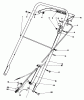 Toro 22020 - Lawnmower, 1984 (4000001-4999999) Ersatzteile HANDLE ASSEMBLY (MODEL 22020)